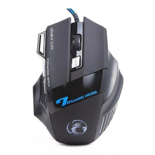 Mouse Gamer para jogos Laser X7 3200dpi Led Usb 7 Botões