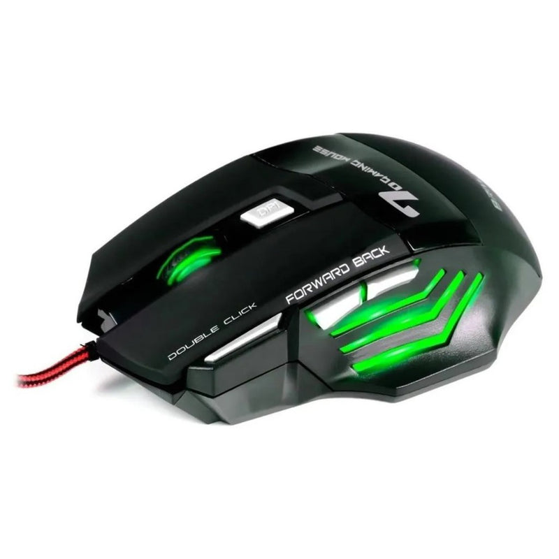 Mouse Gamer para jogos Laser X7 3200dpi Led Usb 7 Botões