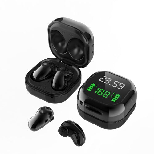 Fone de ouvido bluetooth S6 plus in-ear sem fio prova d água com microfone